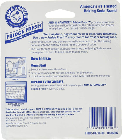 Arm & Hammer Fridge Fresh Refrigerator, 1 Count (Pack of 2)