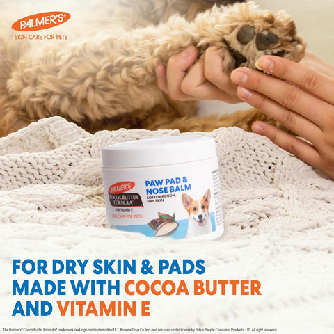 Palmers for Pets Cocoa Butter Paw Pad and Nose Balm for Dogs, 3.5 Oz