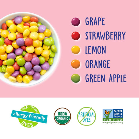 YumEarth Organic Giggles Chewy Candy, 0.5oz Snack Packs (Pack of 120)