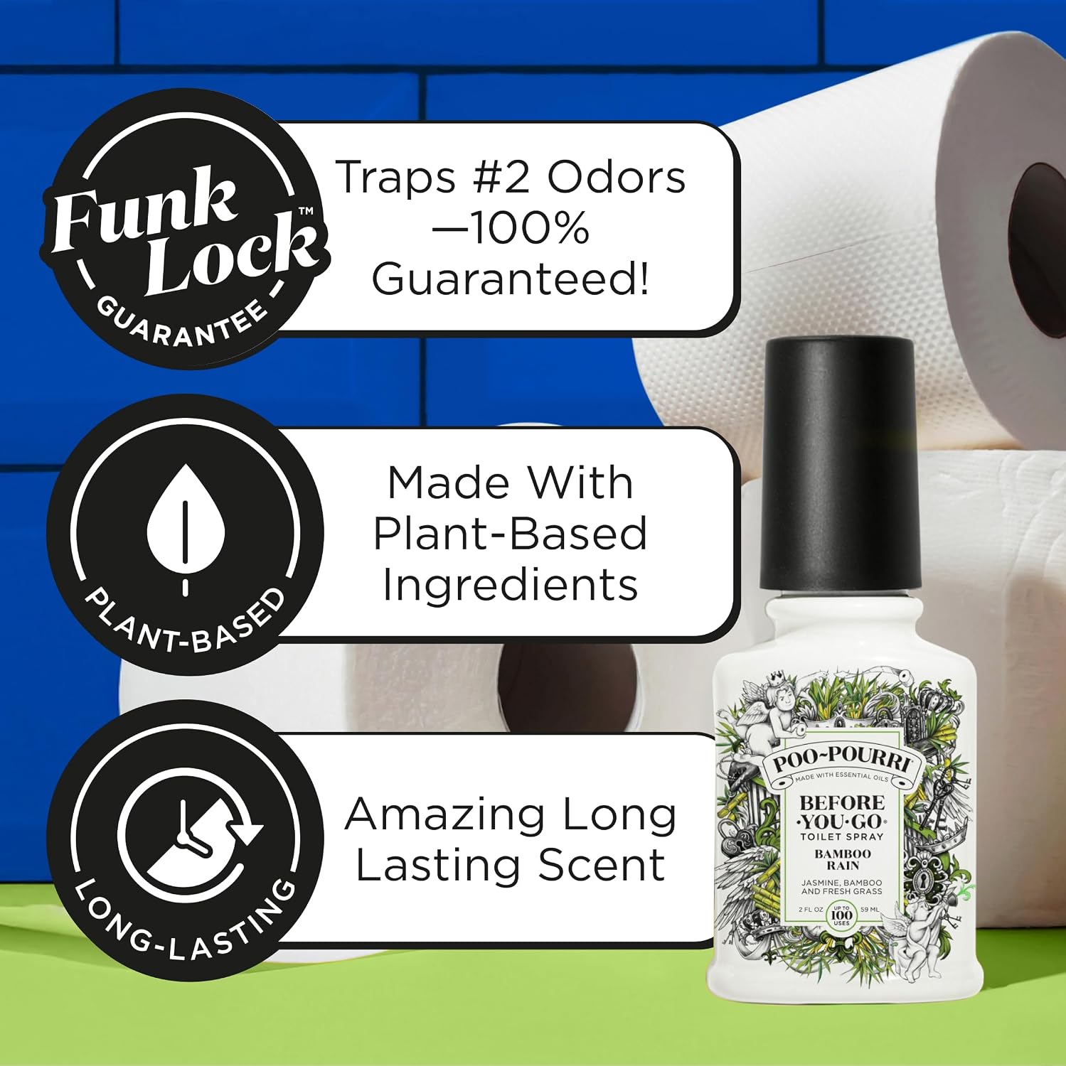 Poo-Pourri Before-You-Go Toilet Spray, Bamboo Rain, 2 Fl Oz
