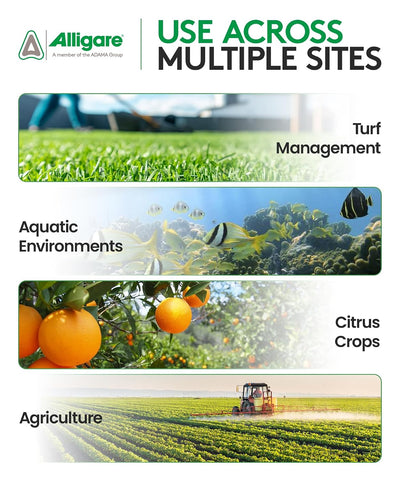 ALLIGARE 90 Nonionic Surfactant for Enhanced Spray Coverage - Low-Foam Wetting Agent for Herbicides & Insecticides- Versatile Use in Agriculture, Forestry & Aquatic Applications -2.5 Gallons