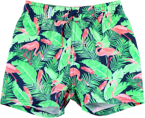 RUGGEDBUTTS Boys Animal Pattern - Swim Trunks with UPF 50+ Sun Protection