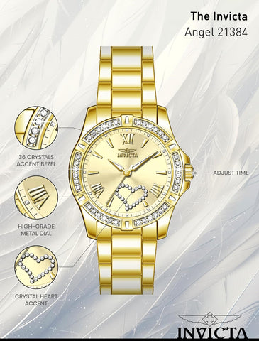 Invicta Angel 21384 Women's Quartz Watch - 34 mm