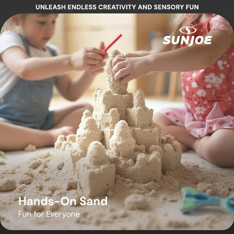 Sun Joe Silica Play Sand for Sandbox, Ultra Fine, PLYSAND50