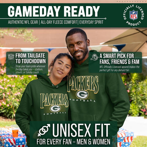 Team Fan Apparel NFL Fleece Pullover Hoodie Men Women Officially Licensed