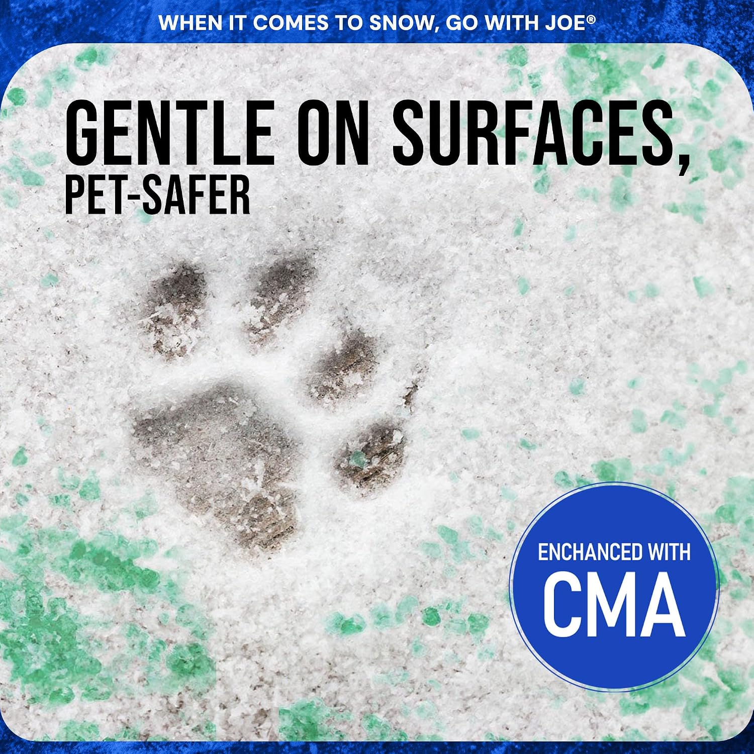 Snow Joe Premium Enviro Blend Ice Melt & Deicer, Safer for Concrete, 50 lb