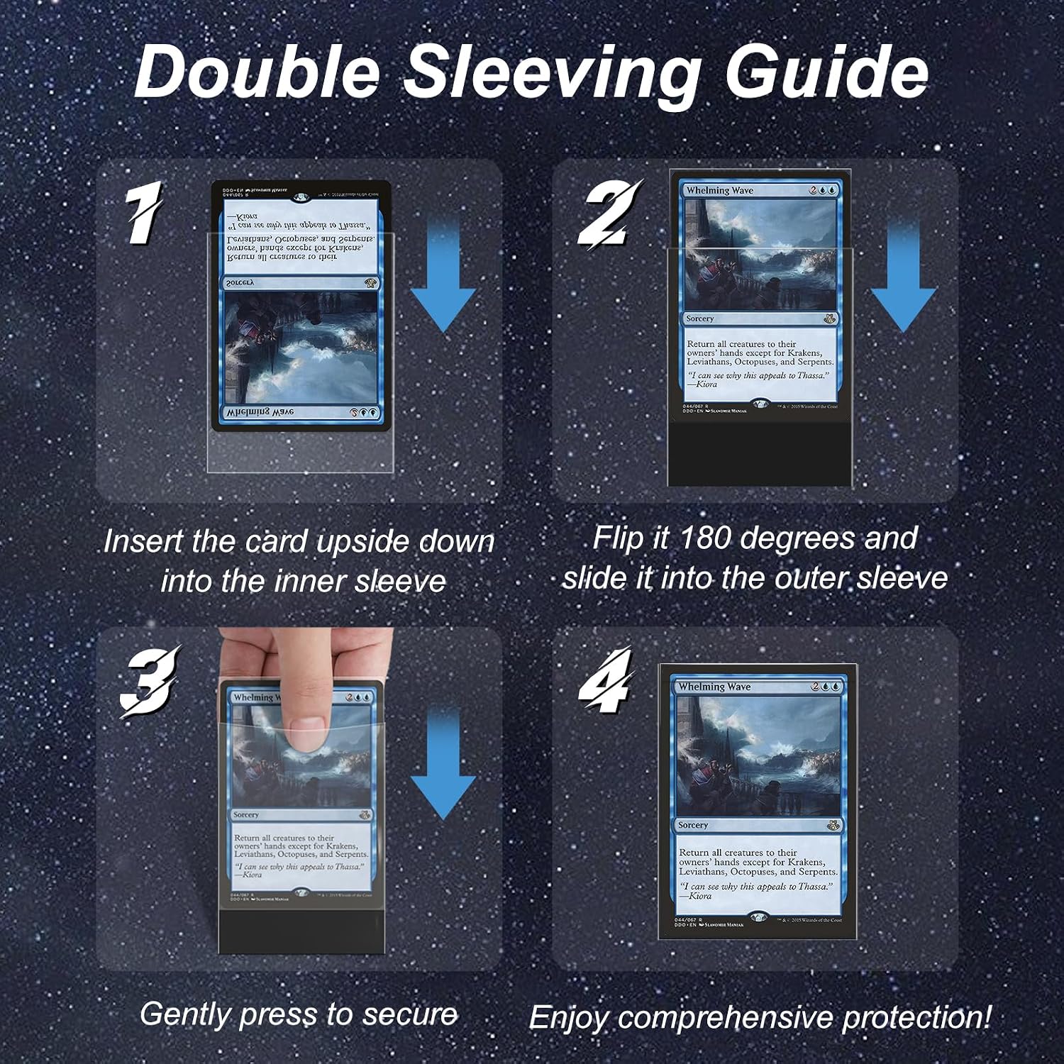 600 Pack Card Sleeves, Perfect Fit Inner Sleeves Ideal for Double-Sleeving, Trading Card Sleeve Compatible with MTG, TCG, Gaming Cards