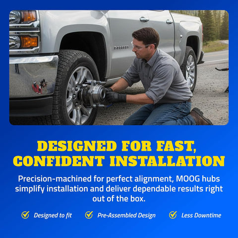 MOOG 513272 Wheel Bearing and Hub Assembly for Jeep Wrangler