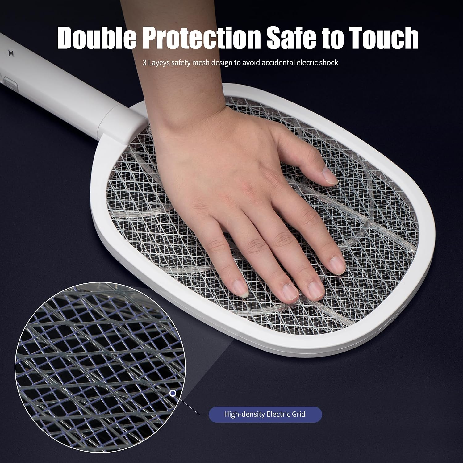 Lulu Home 2-in-1 Electric Bug Zapper Racket, 2 Packs