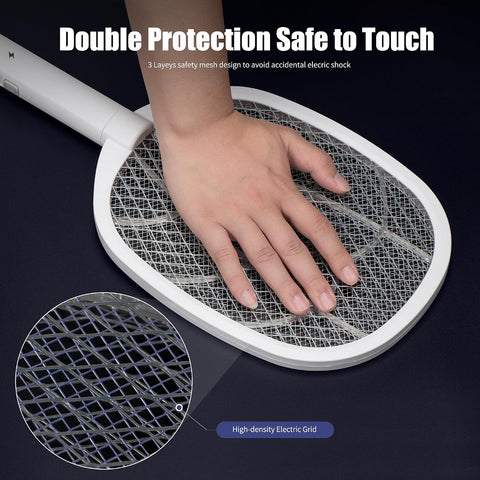Lulu Home 2-in-1 Electric Bug Zapper Racket, 2 Packs