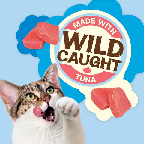 Friskies Purina Party Mix Natural YUMS Tuna Cat Treats, 20 oz Canister