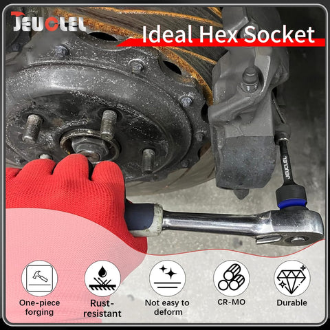 8mm Hex Impact Bit Socket, H8 1/2" Drive Allen Socket, Cr-Mo Steel