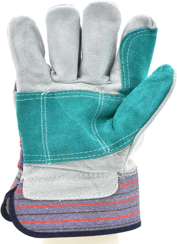 G & F Products Leather Work Gloves for Construction, Gardening and General Work