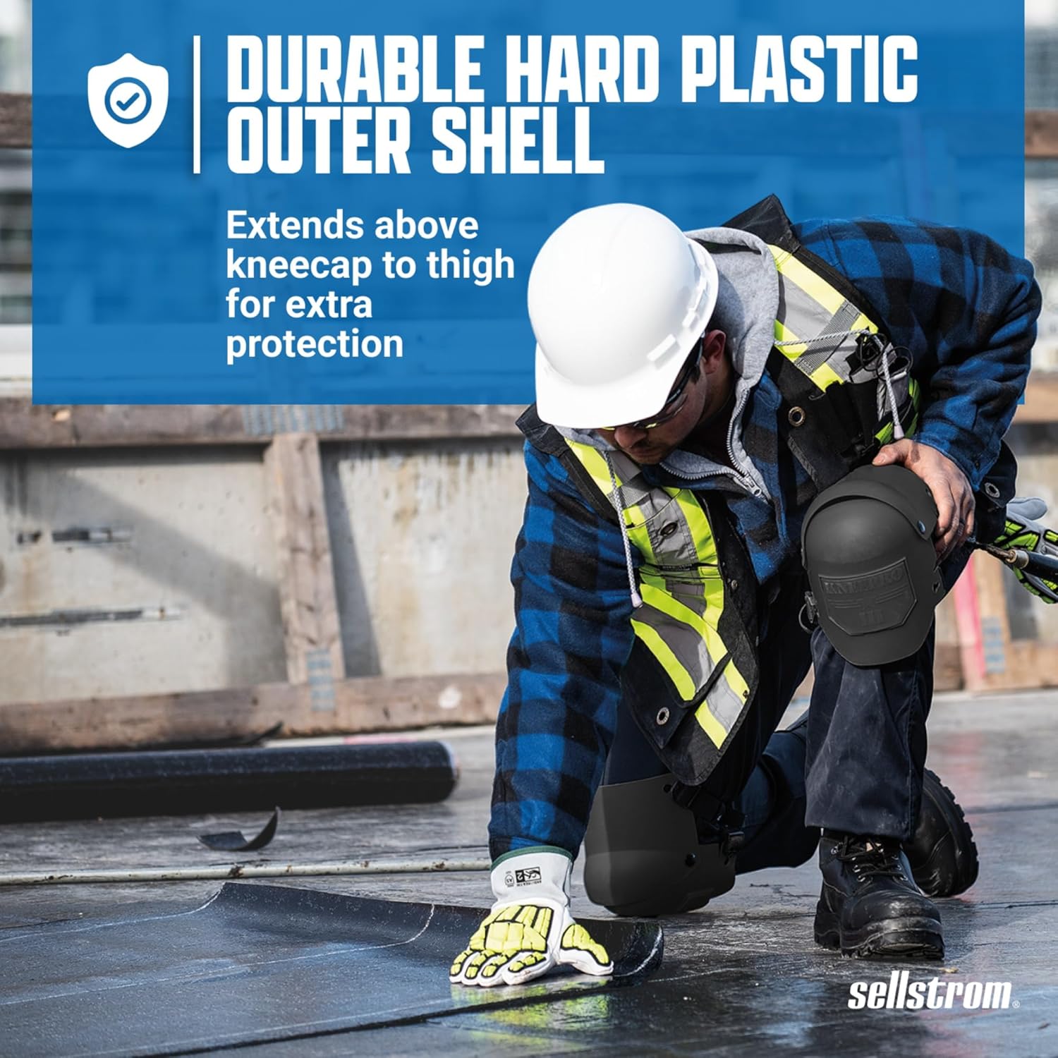 Sellstrom KneePro Professional Construction Kneepads for Work - Men & Women