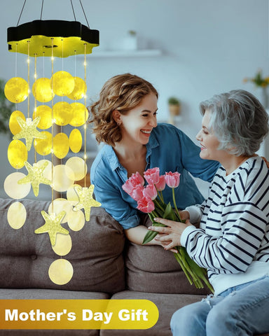 Toodour Solar Wind Chimes for Outside, Gifts for Mom Grandma Women Girls