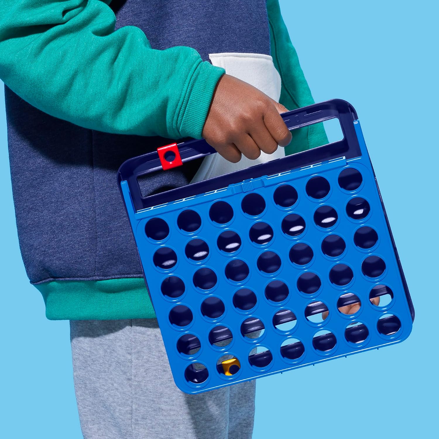 Official Hasbro Games Connect 4 Game (2025 Edition) | All-in-1 Storage, Carrying Case, Score Tracker | Ages 6+ | 2 Players | Family Games for Kids