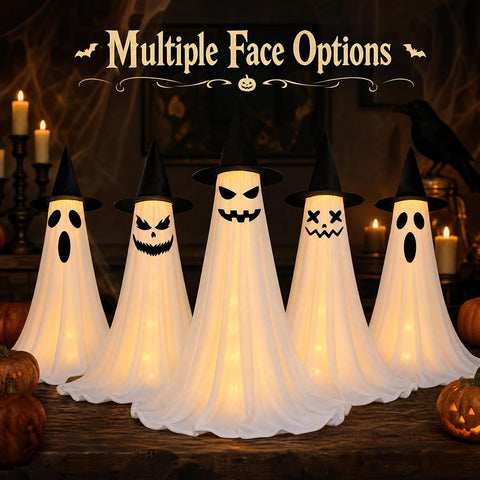 2‑Pack 63" Halloween Decorations Outdoor Indoor with Remote Control