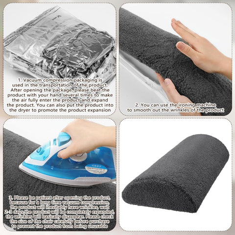 Wesiti Recliner Leg Rest Cushion Footrest Pillow Elevate Feet, Dark Gray