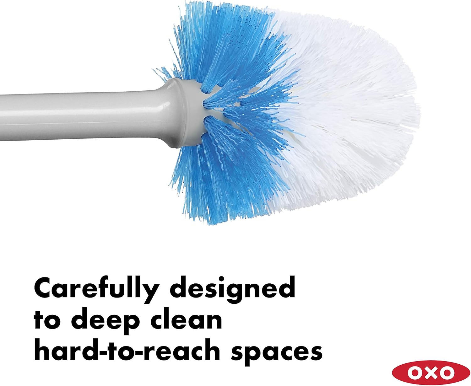 OXO Good Grips Compact Toilet Brush & Holder Set - Gray