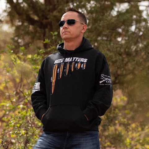 Grunt Style Size Matters - Men's Hoodie Black