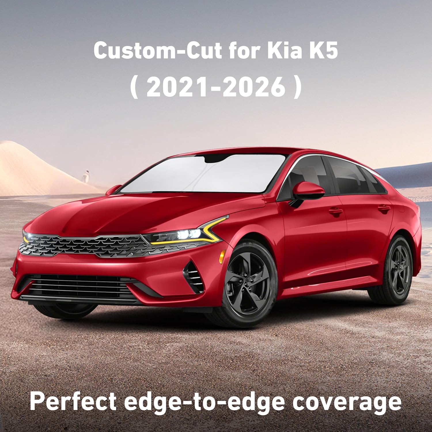 EcoNour Windshield Sunshade Compatible for Kia K5 2021-2024 2025 2026