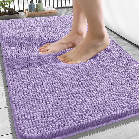 OLANLY Bathroom Rugs 34x21, Extra Soft Absorbent Chenille Bath Rugs
