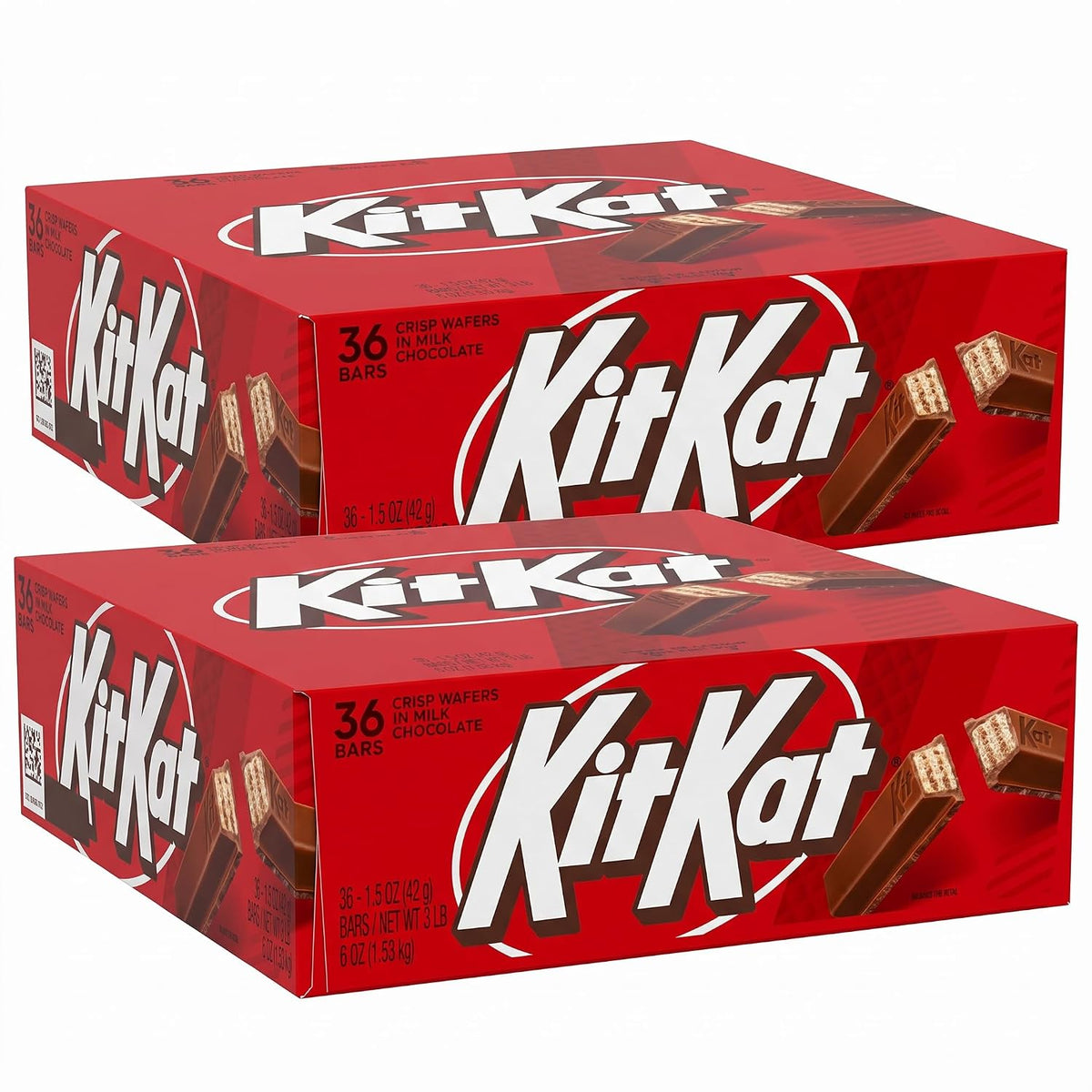 KIT KAT Milk Chocolate Wafer Candy Bars, 1.5 oz (Pack of 72)