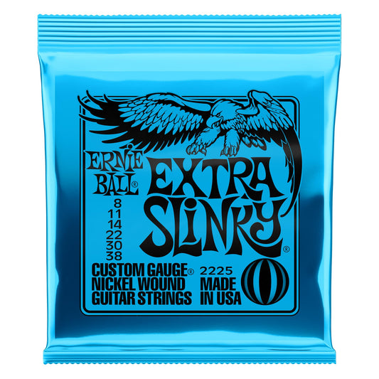 Ernie Ball Extra Slinky Nickel Wound Electric Guitar Strings - 8-38 Gauge