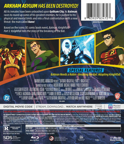 Batman: Knightfall Part 1: Knightfall (Blu-Ray + Digital)