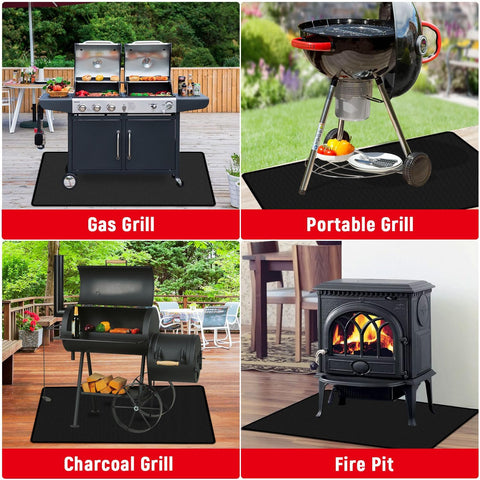 75 x 40 inches Under Grill Mats for Outdoor Grill Patio & Deck BBQ