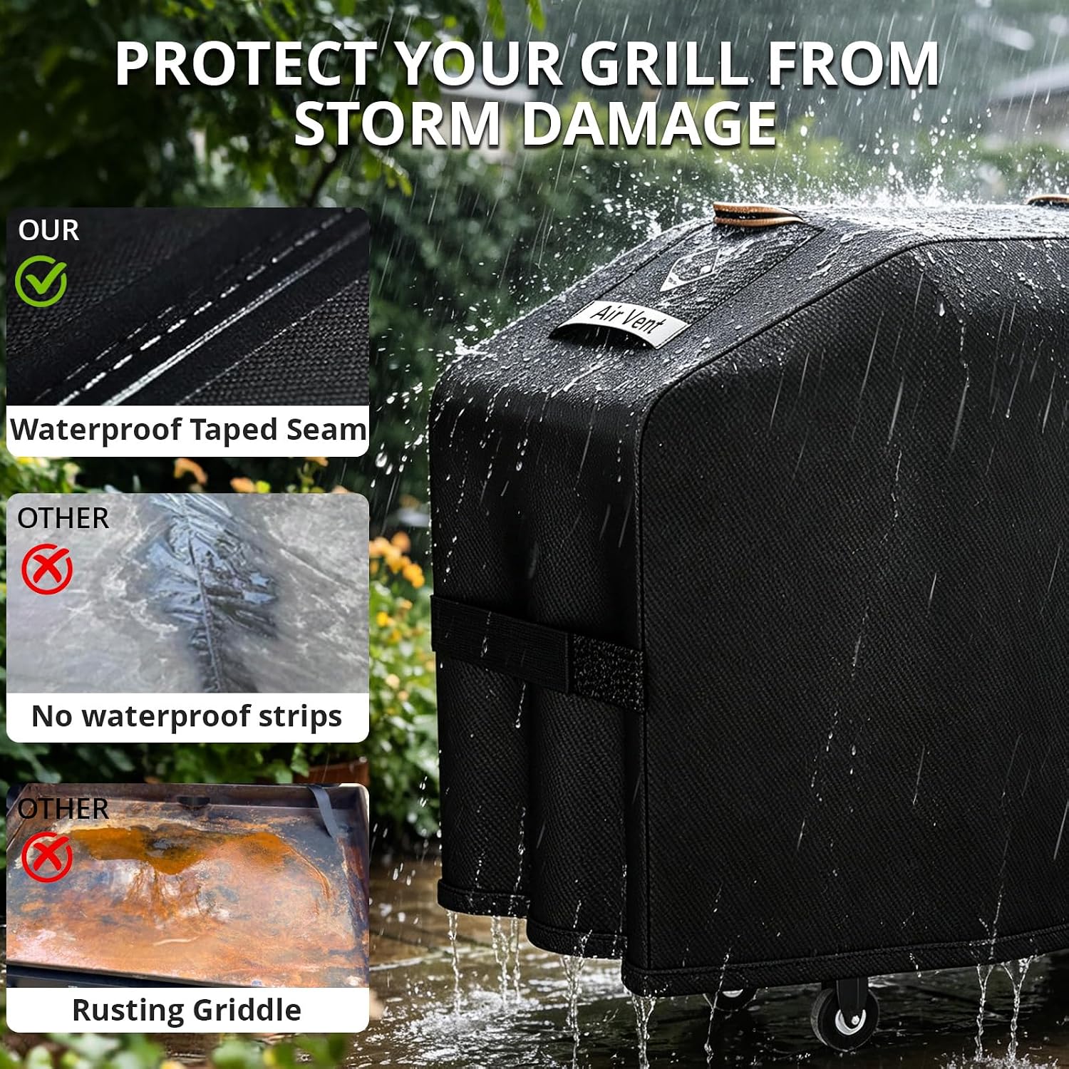 Griddle Cover for Blackstone 28 in Griddle with Hood 5483,1000D Heavy Duty