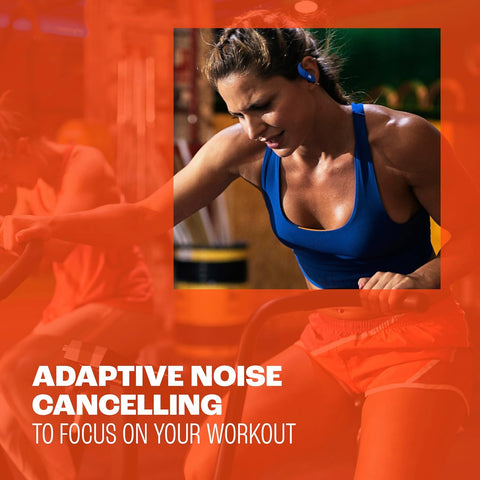 JBL Endurance Peak 4 - Cancelling Sport Earbuds - Black/Grey