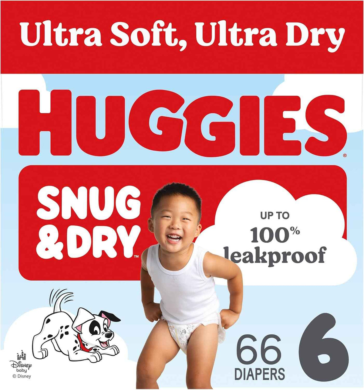 Huggies Snug & Dry Diapers Size 6, 66 Count