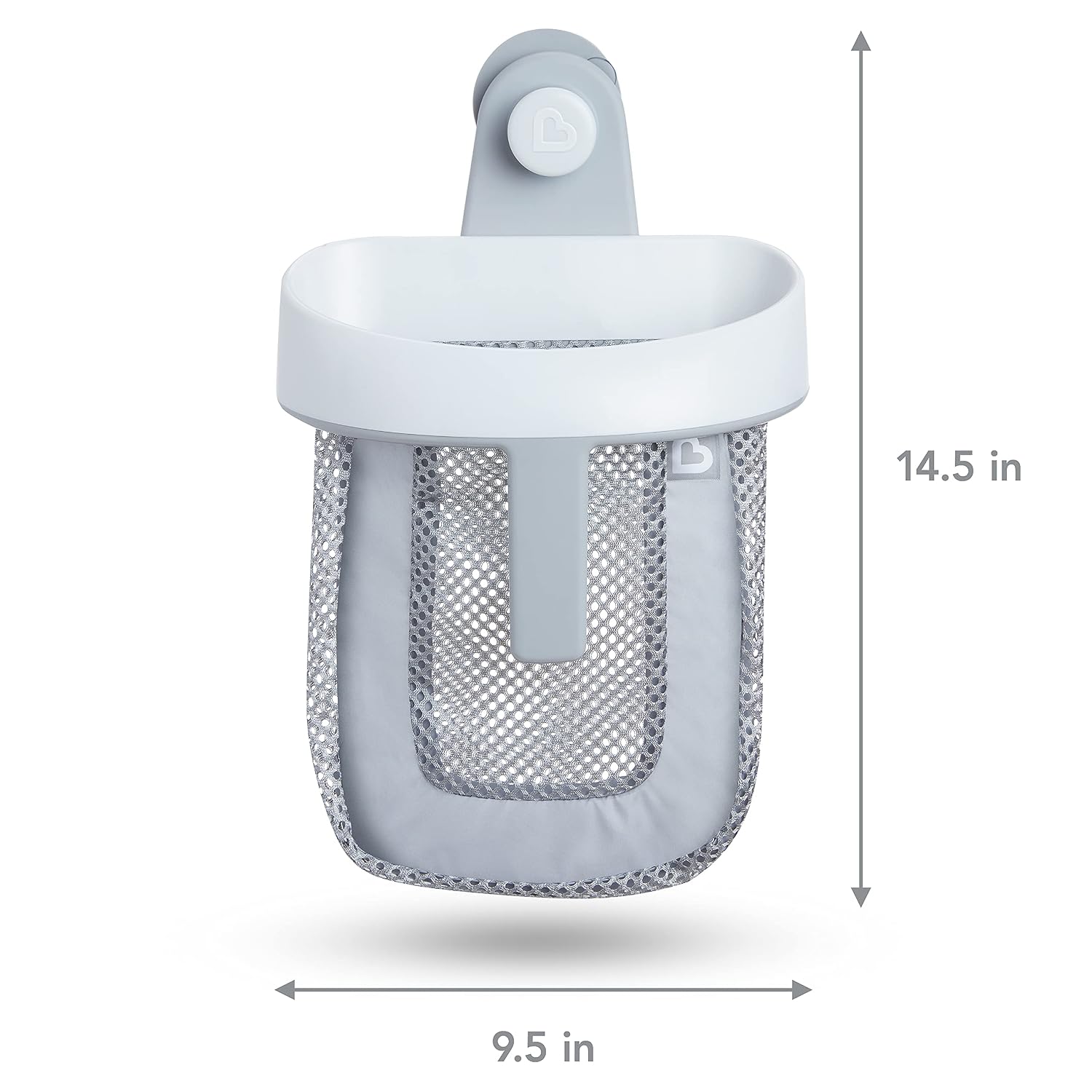 Munchkin Super Scoop Hanging Bath Toy Organizer, Grey