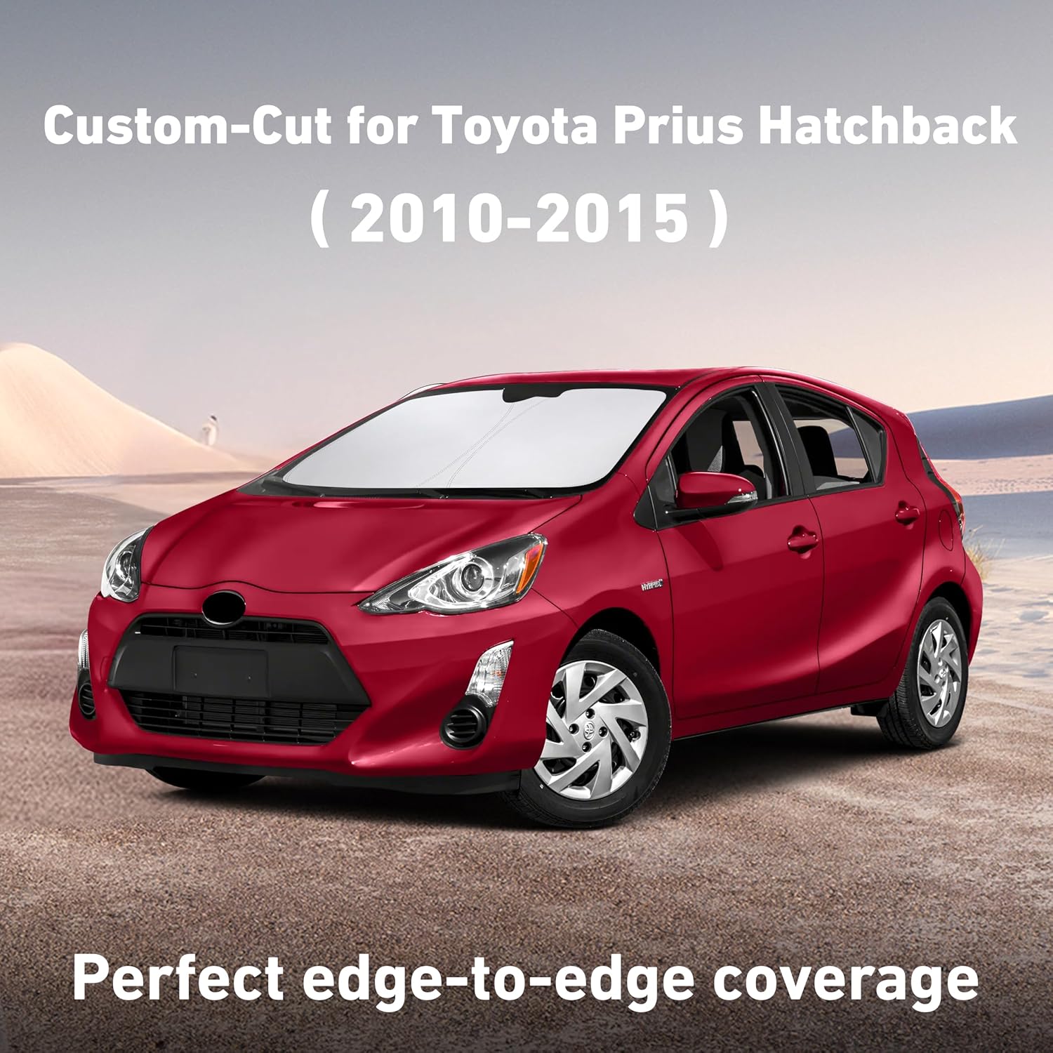 EcoNour Windshield Sunshade Compatible for Toyota Prius Hatchback 2010-2015