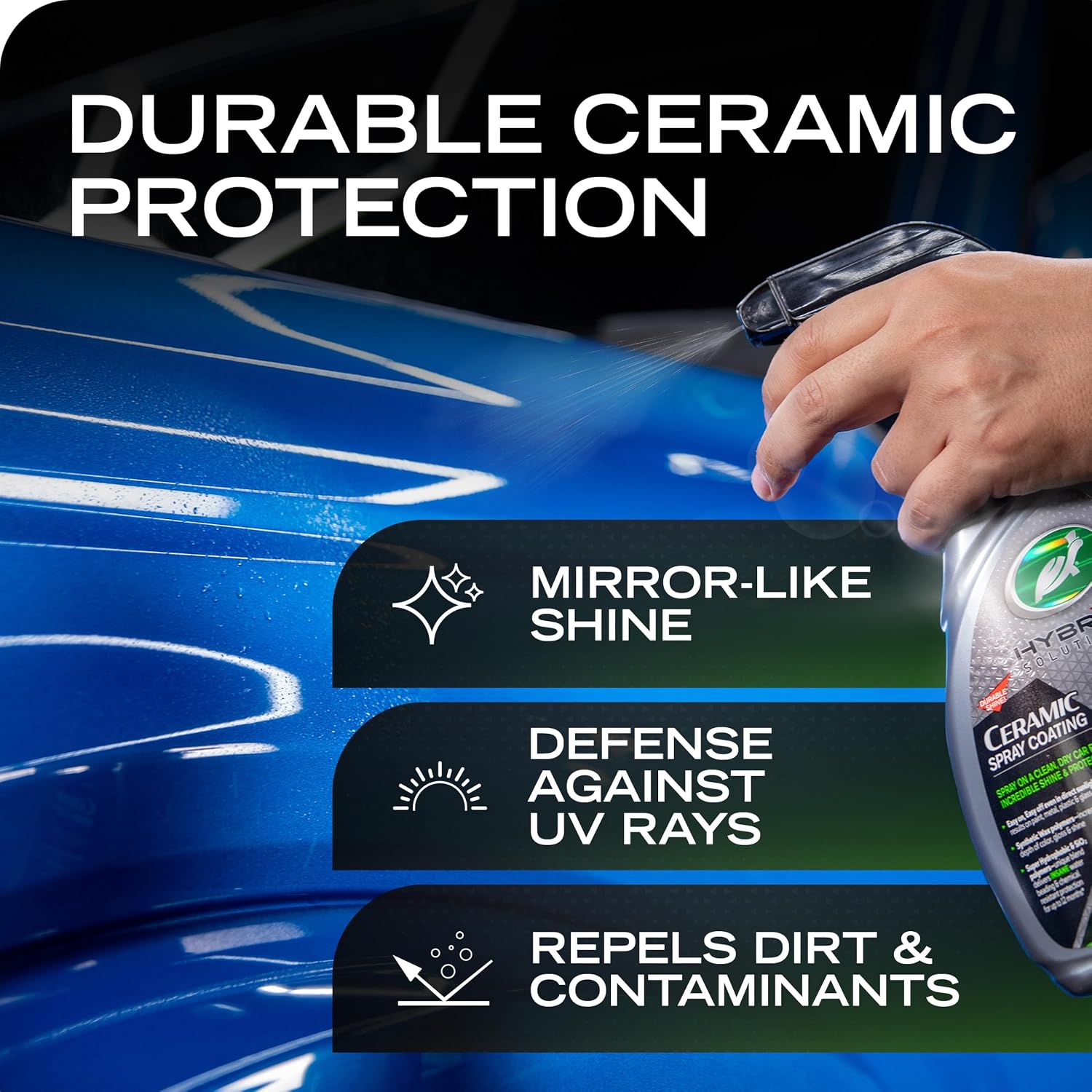 Turtle Wax Hybrid Solutions Ceramic Spray Wax Coating, 16 oz (Pack of 1)