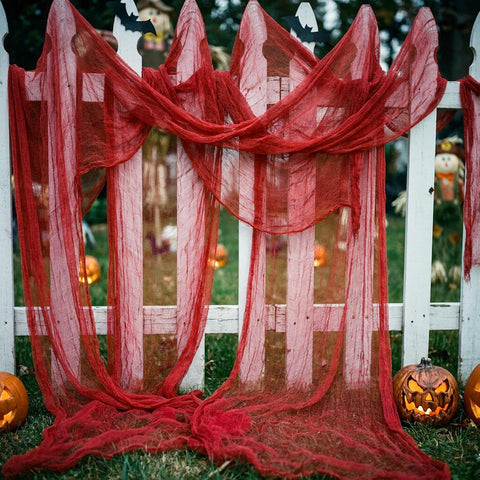 197"x39" Halloween Scary Gauze, Spooky Cloth Party Decoration