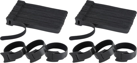 MVYC 120PCS 6 Inch Reusable Cable Ties Wire Ties Cord Organizer Cable Organizer Adjustable Management Black (Pack of 2)