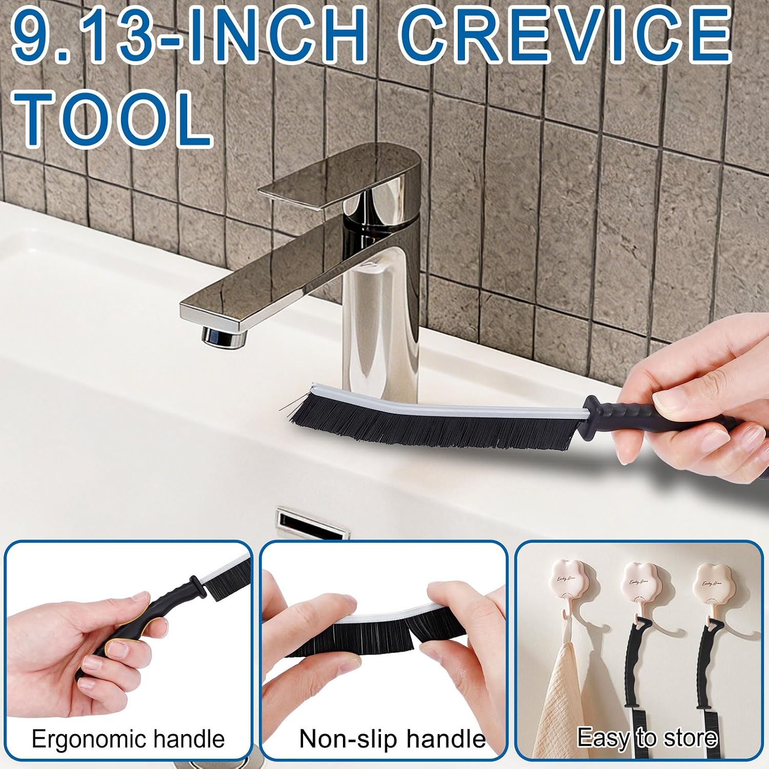 Bottle Brush Cleaning Set - Multi Cup Brush, Water Bottle Cleaner, Crevice Cleaning Brush Pipe & Tube Brushes for Tight Spaces, Grout Brush Cleaner Brush Long Straw Cleaner Brush