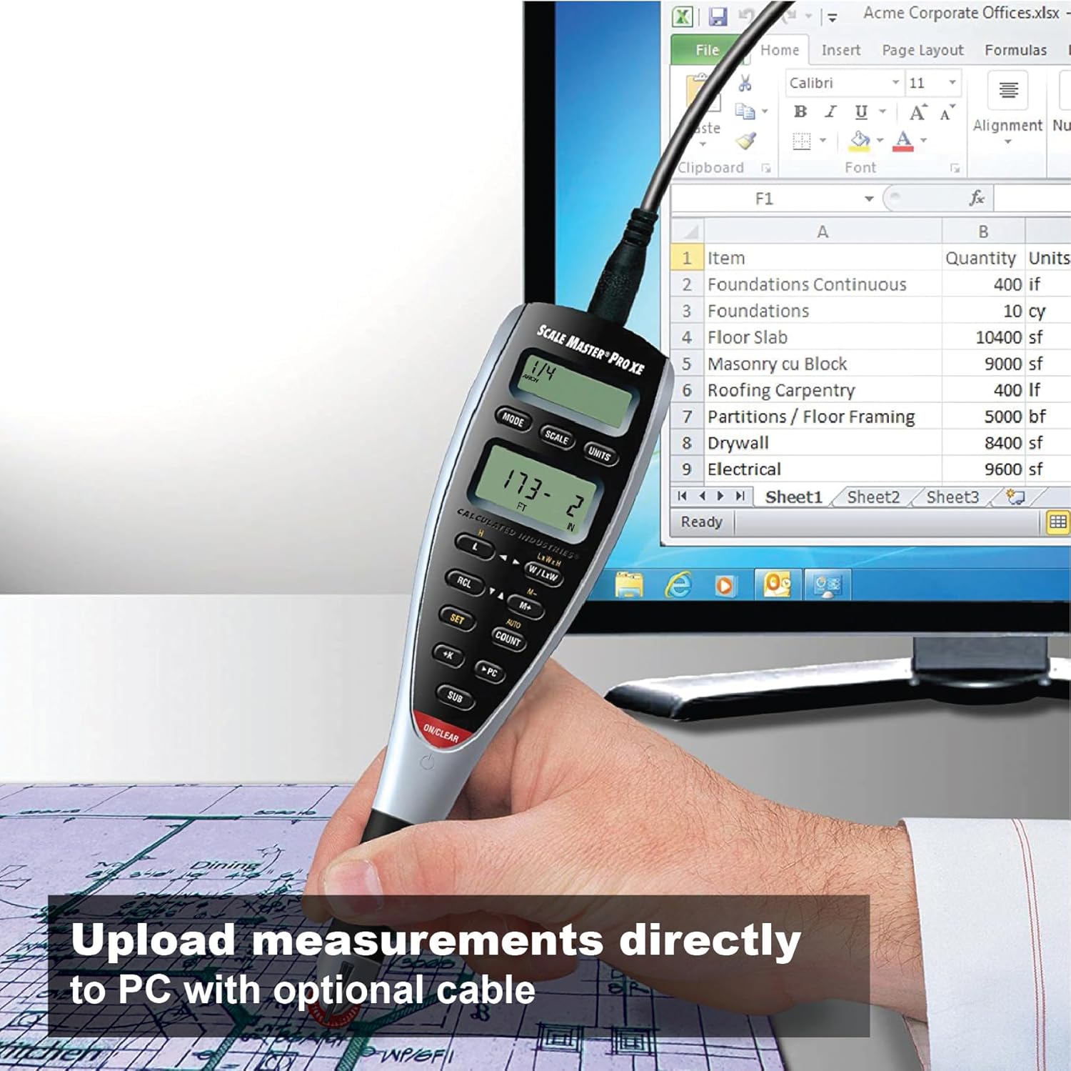 Calculated Industries 6135 Scale Master Pro XE Digital Plan Measure