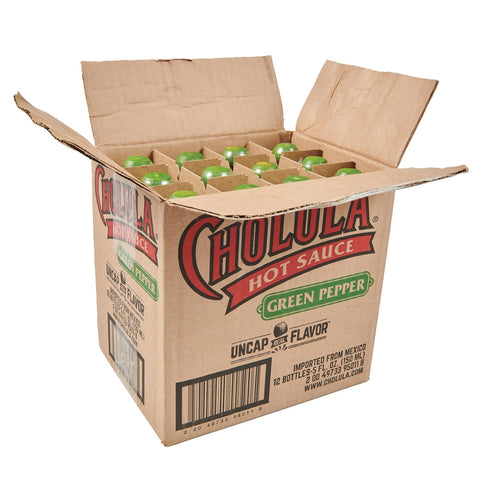 Cholula Green Pepper Hot Sauce, 5 fl oz (Pack of 12)