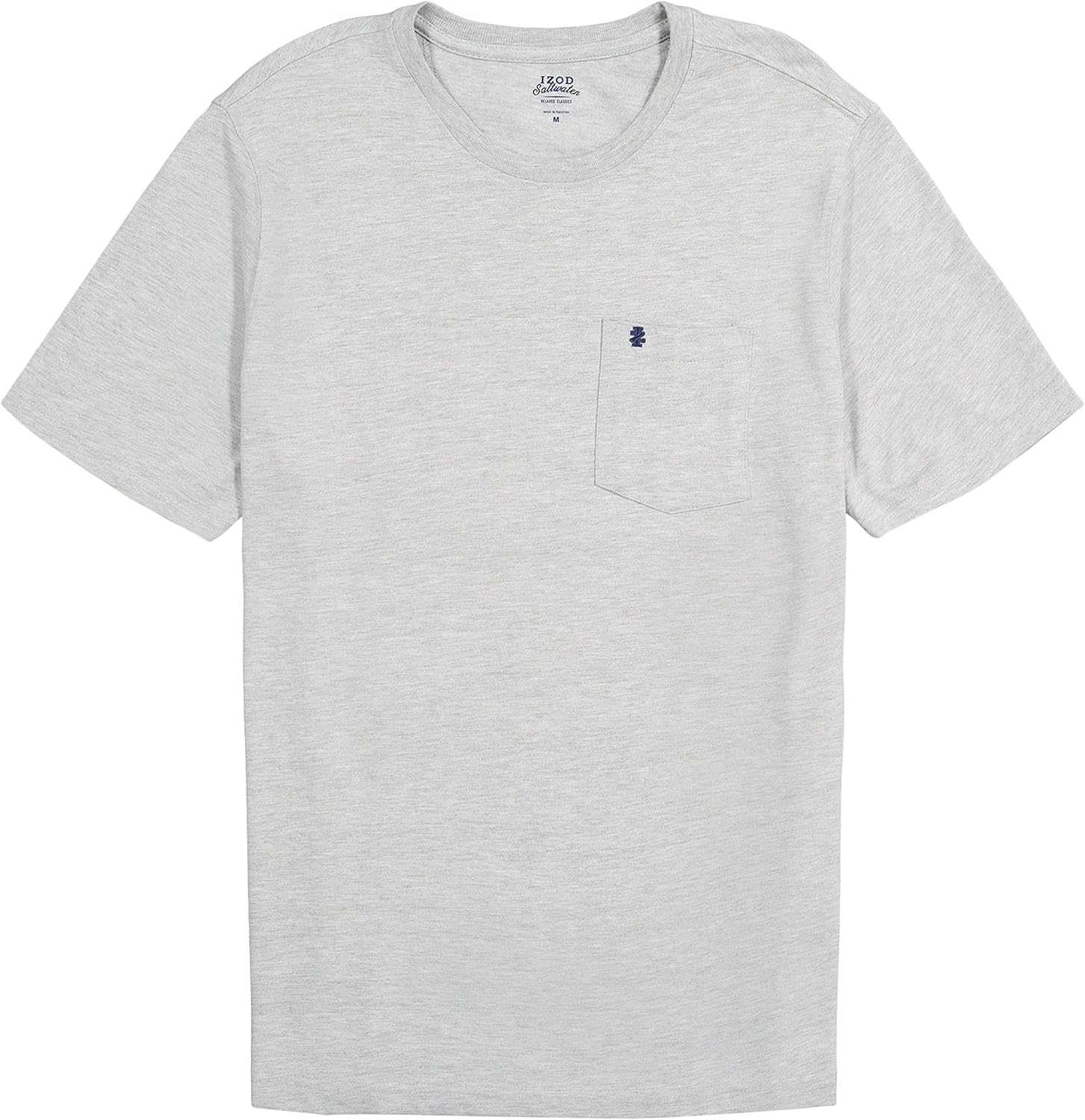 Izod Men's Saltwater Soft Wash Pocket Crew T-Shirt
