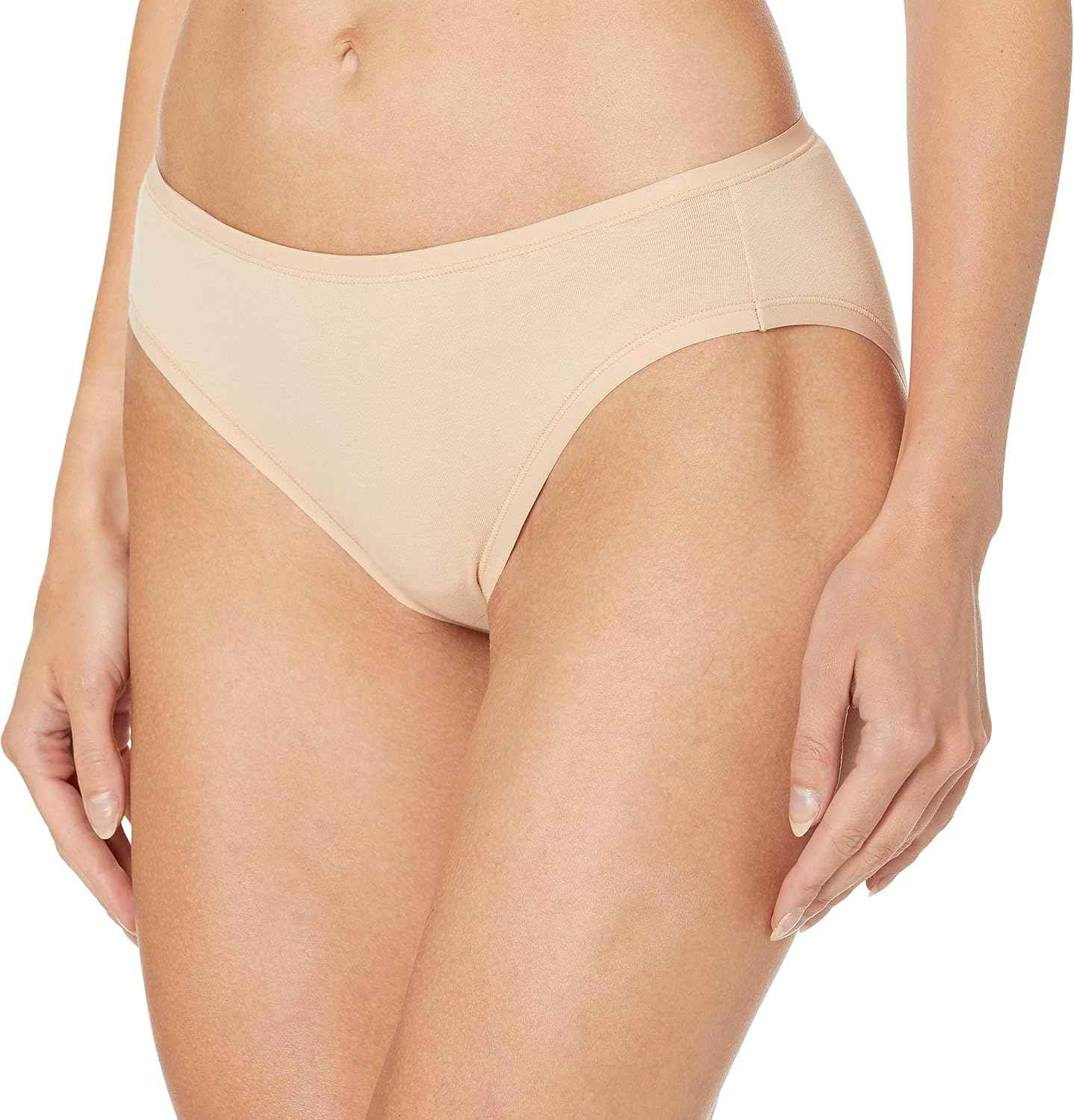Amazon Essentials Women's Cotton Spandex Bikini Brief Underwear (Available in Plus Size)