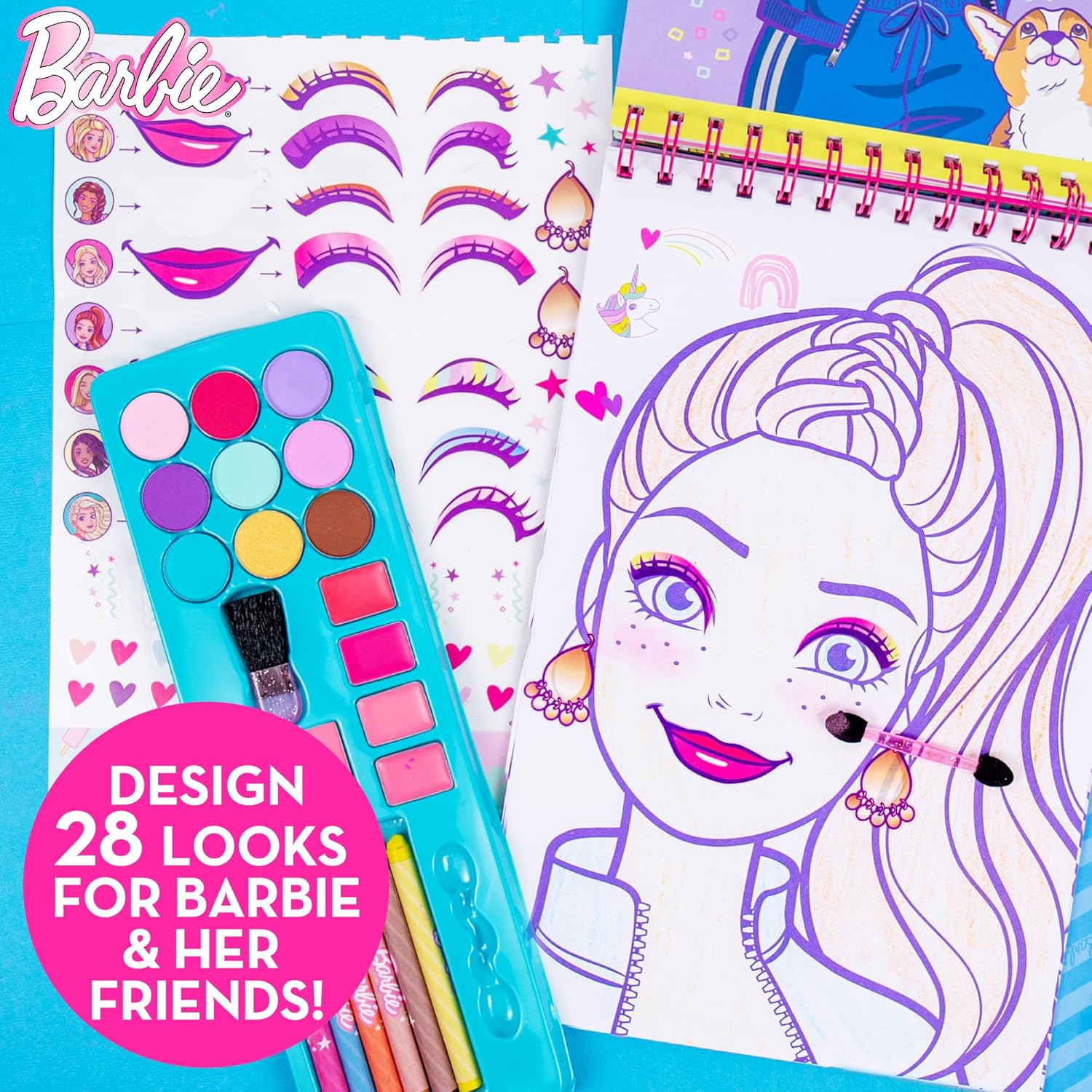 Horizon Group USA Makeup Artist Magazine Kit, Barbie