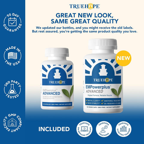 Truehope EMPowerplus Advanced Multivitamin for Mood & Stress, 30 Day Supply