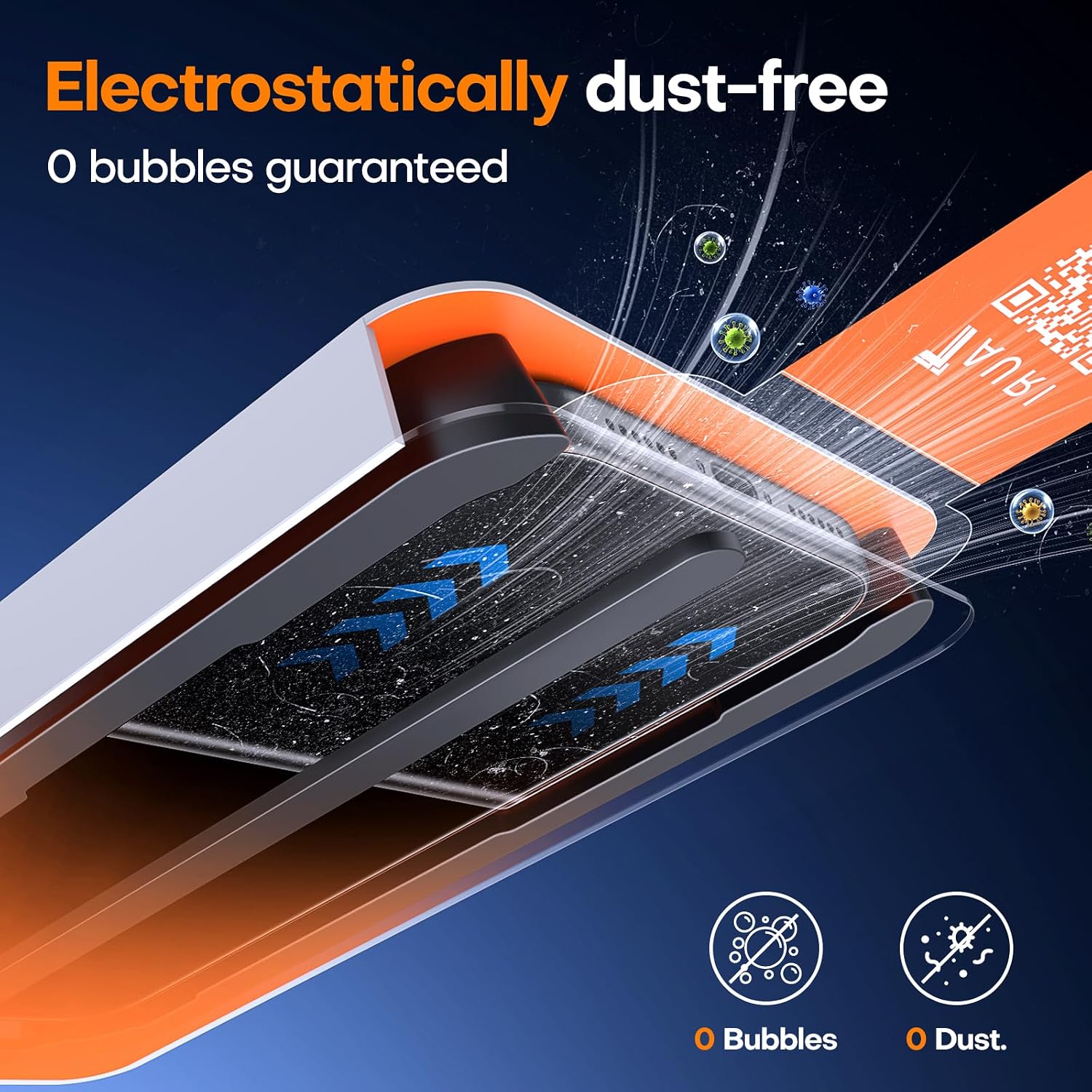 TAURI 2 Pack for iPhone 14 Screen Protector, 1-Step Install