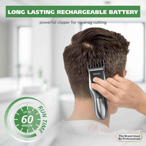 Wahl Clipper Rechargeable Cord/Cordless Haircutting & Trimming Kit | Cordless Haircutting, Trimming Long Beards & All Body Grooming, Use Plugged In Or Cordless – 79434