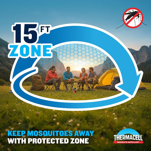 Thermacell Fuel-ZoneGuard Backpacker Mosquito Repellent Mat Refills, 48-Hr