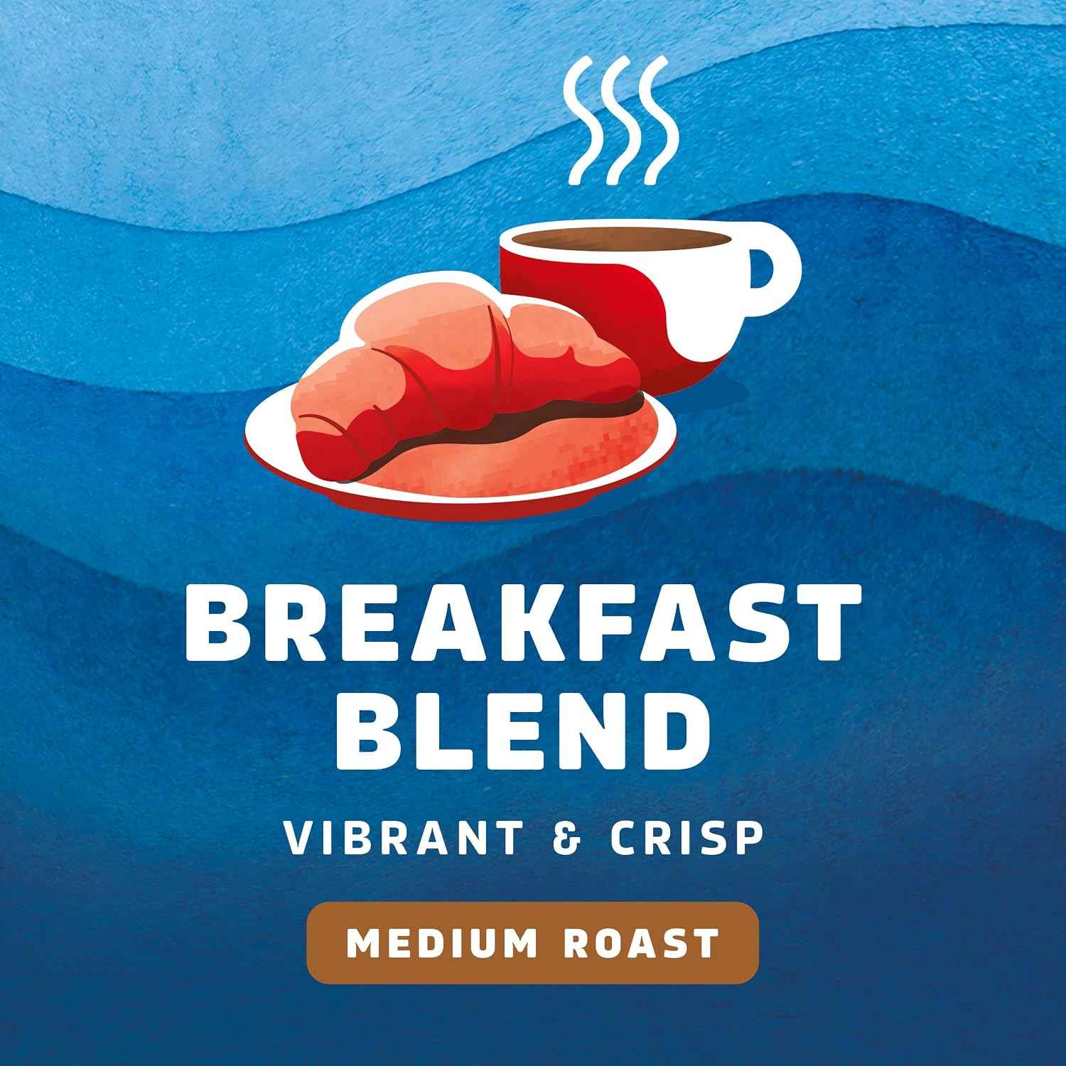 Seattle's Best Coffee K-Cup Pods Breakfast Blend Medium Roast, 6 Boxes 60 Pods | 100% Arabica K-Cup pods for Keurig brewers; Seattle's Best Coffee Breakfast Blend medium roast; 6 boxes, 60 pods total