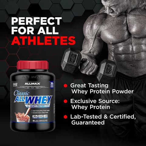 ALLMAX AllWhey Classic Whey Protein Powder, Chocolate, 5 lb